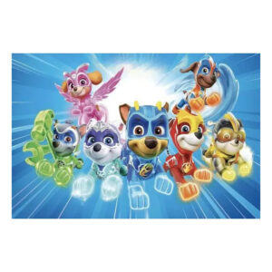 Decoration anniversaire Pat Patrouille toile de fond les chiots a laction