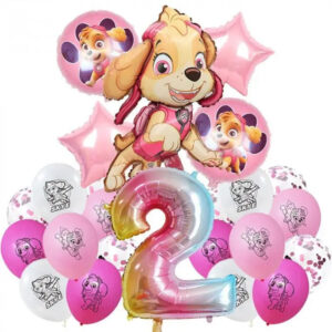 Decoration anniversaire Pat Patrouille kit ballons 2 ans Stella