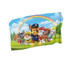 Serviette de plage Pat Patrouille arc en ciel