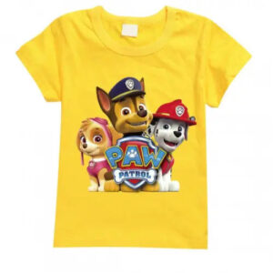 T Shirt Pat Patrouille Chase et ses amis jaune